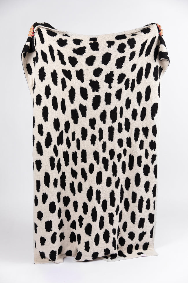 Small Leopard Print Fleece Blanket - Soft Cozy Throw for Bed, Couch & Travel - Final Sale