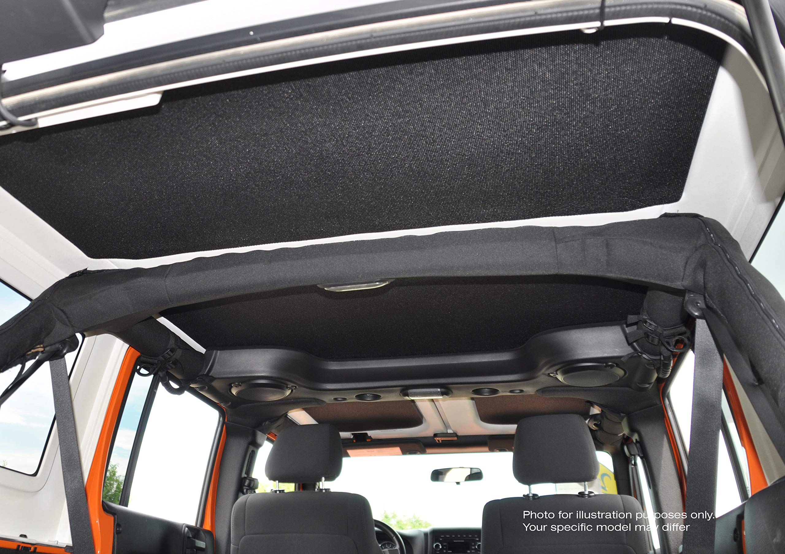 Premium Boom Mat Grey Sound Deadening Headliner for Jeep Wrangler TJ (2003-2006) | Factory Speaker Pods Compatible | Noise Reduction & Thermal Insulation | Perfect for Off-Roading & Daily Commuting