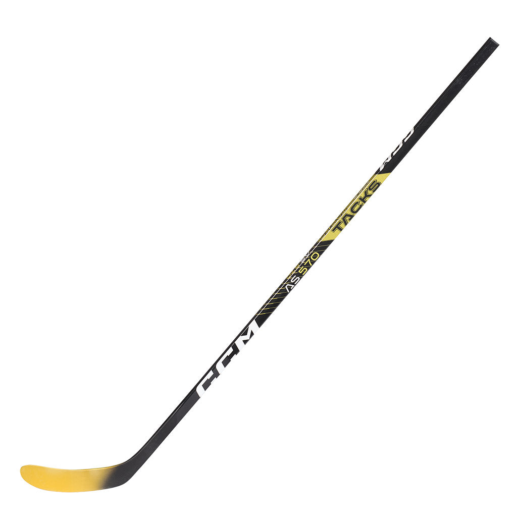 CCM Tacks AS 570 Junior Ice Hockey Stick - Lightweight Composite Hockey Stick for Youth Players - Perfect for Practice, Training & Games