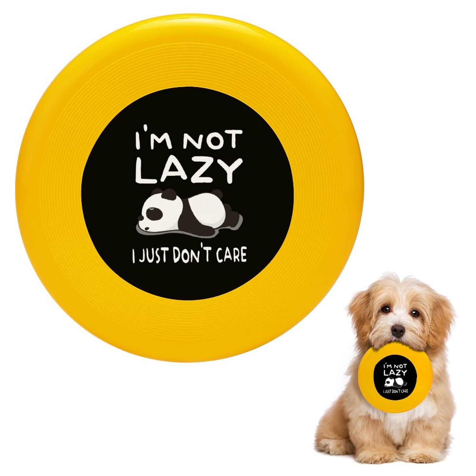 Funny Panda Flying Disc Dog Toy - Durable Round Training Disc for Outdoor Play, Fetch & Agility Sports | Perfect for Dogs, Puppies & Pets | Great for Beach, Park & Backyard Fun