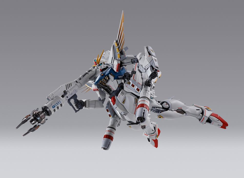 Bandai Metal Build Gundam F91 Formula 91 (Chronicle White Ver.) Exclusive Collectible Action Figure - Perfect for Anime Fans, Model Collectors & Display Showcase