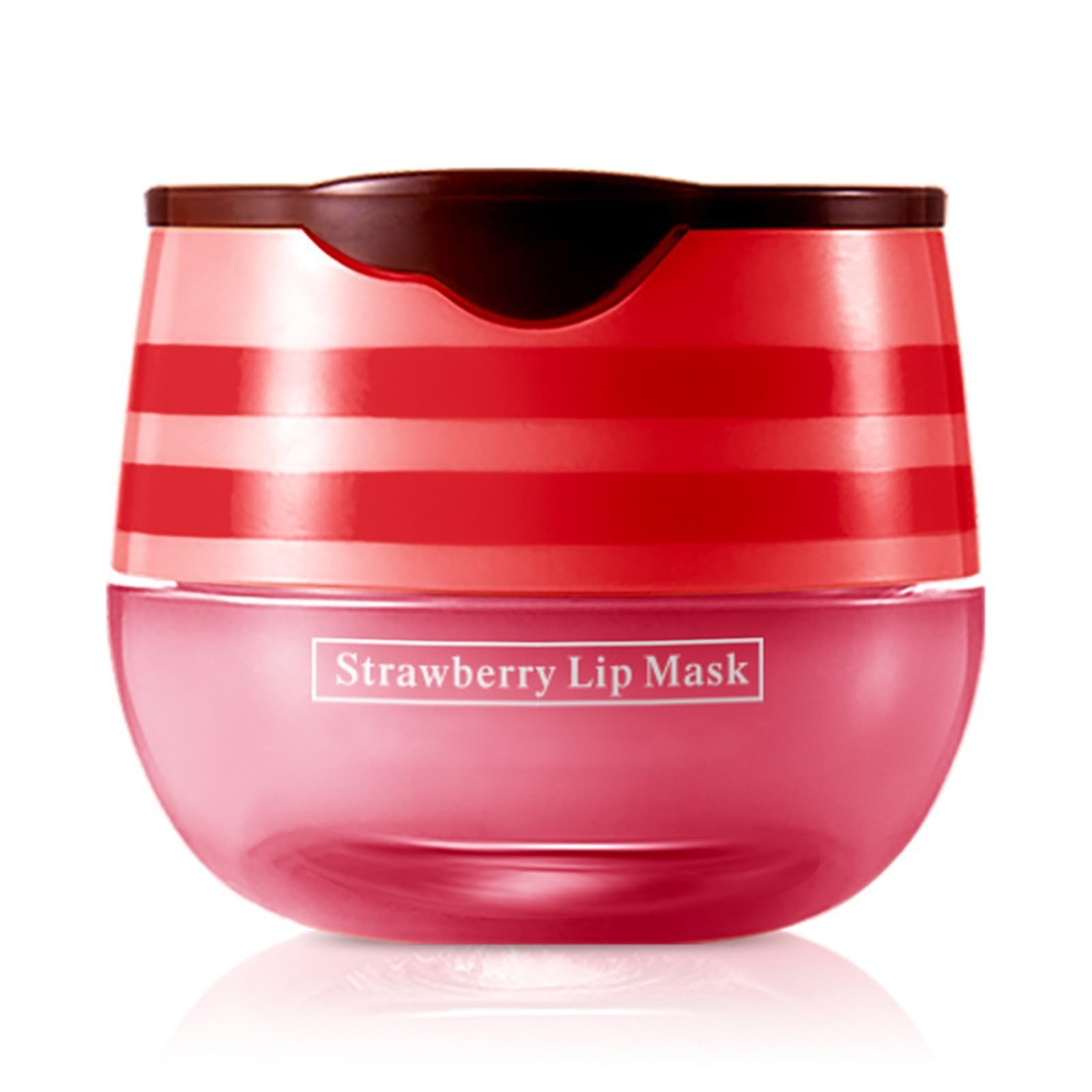 **Strawberry Lip Balm for Dry Lips - Hydrating & Moisturizing Lip Care with Exfoliator - Natural Lip Balm Pot Lightens Lip Lines - Perfect Gift for Tender Lips (Ideal for Winter, Travel & Daily Lip Care)**
