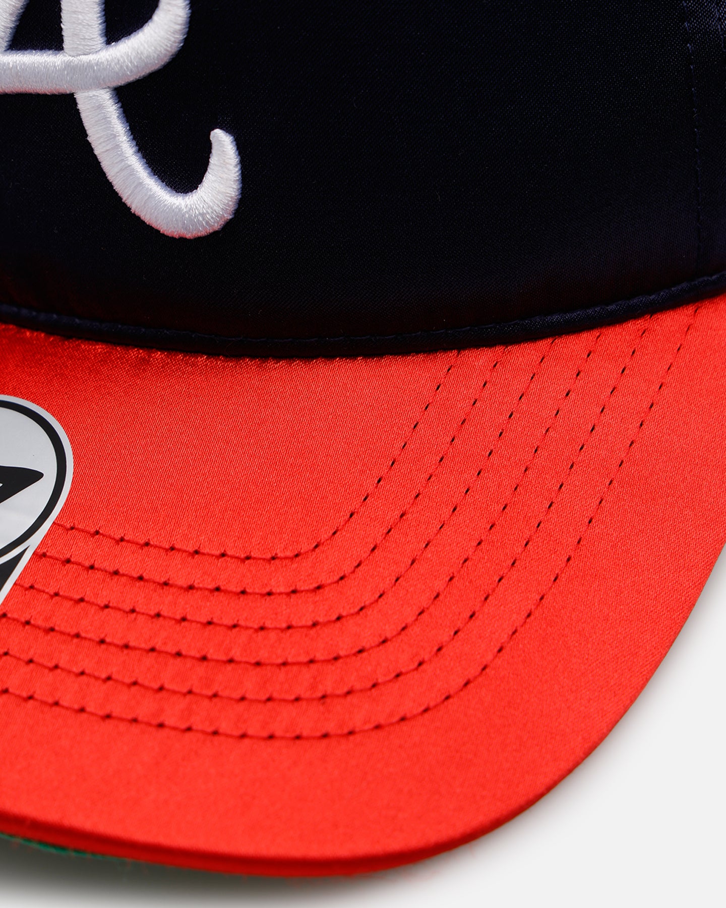 47 Brand Atlanta Braves 'Silky Way' 47 Hitch Snapback Hat - Navy/Red Adjustable Baseball Cap for Men & Women - Perfect for Sports Games, Casual Outfits & Fan Collections