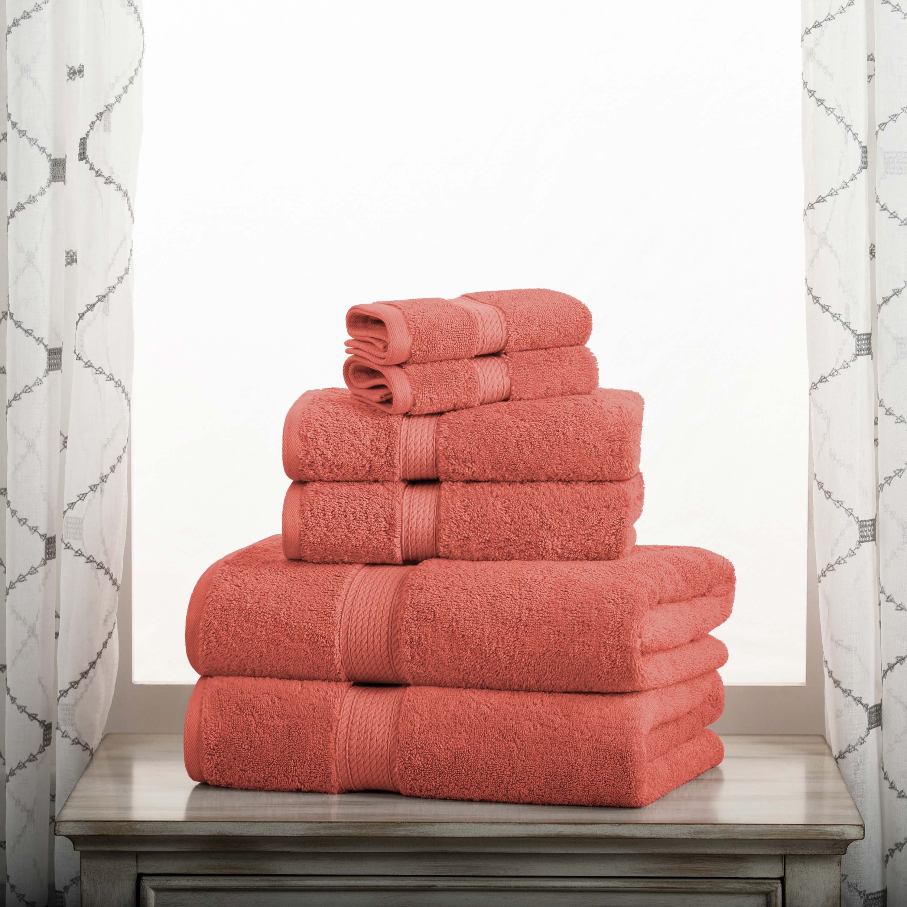 Premium 6-Piece Egyptian Cotton Towel Set - Ultra Soft, Heavyweight & Luxurious Bath Towels for Spa, Hotel & Home Use