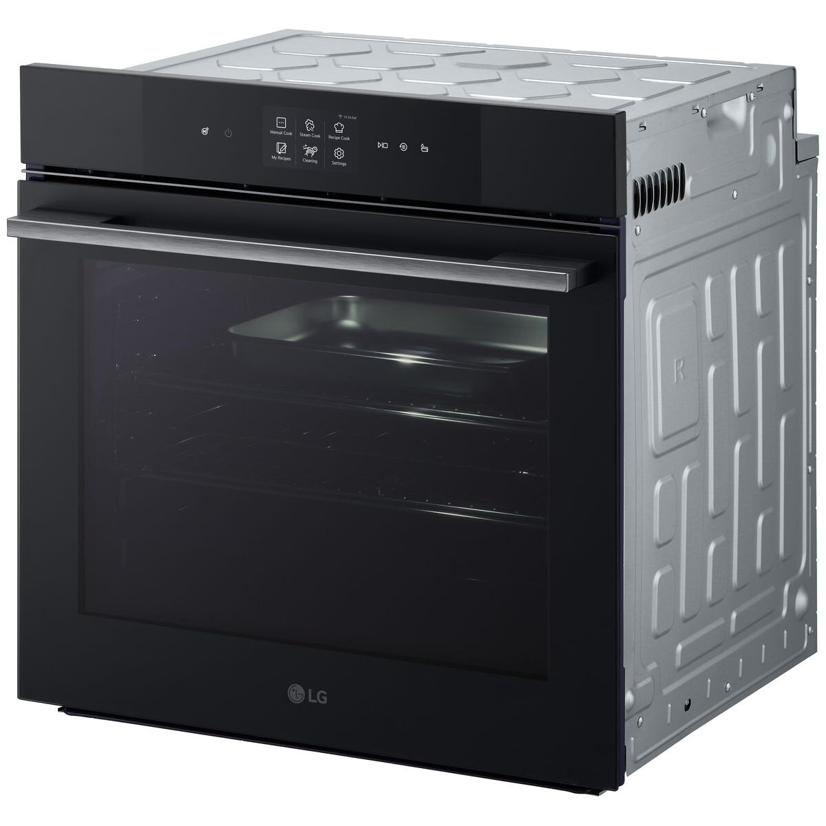 LG 60cm InstaView Series 9 Full Steam Oven with Black Glass - BO609B2BG4 | Smart Countertop Microwave Oven for Modern Kitchens, Baking & Healthy Cooking