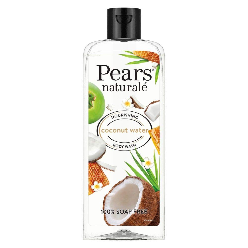 Pears Oil Clear & Glow Shower Gel 250ml + Naturale Nourishing Coconut Water Body Wash 250ml - Refreshing Daily Cleansing for Soft, Hydrated Skin