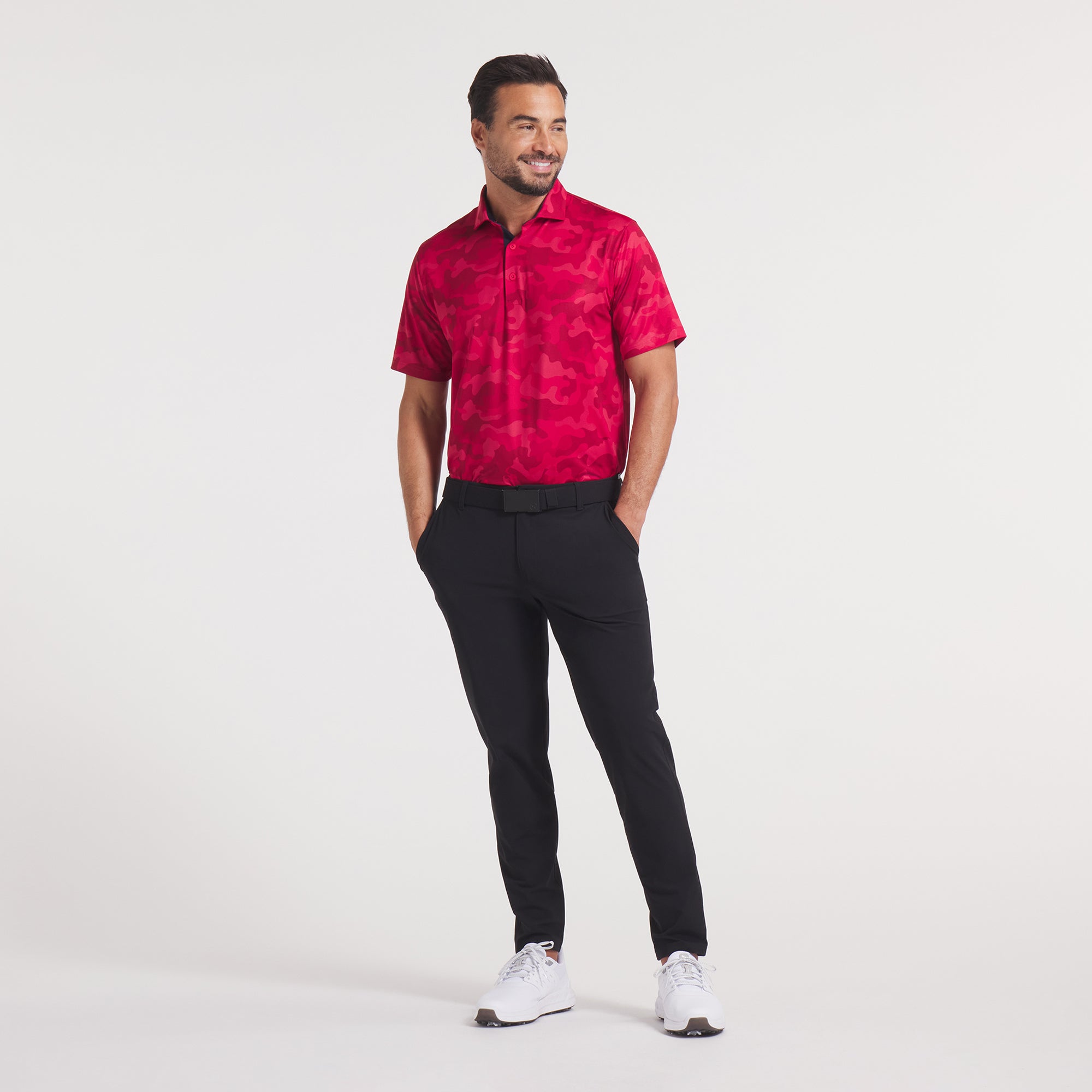 Volition Camo Golf Polo Shirt for Men - Moisture-Wicking, UV Protection & Breathable Performance Wear - Perfect for Golf, Outdoor Sports & Casual Wear