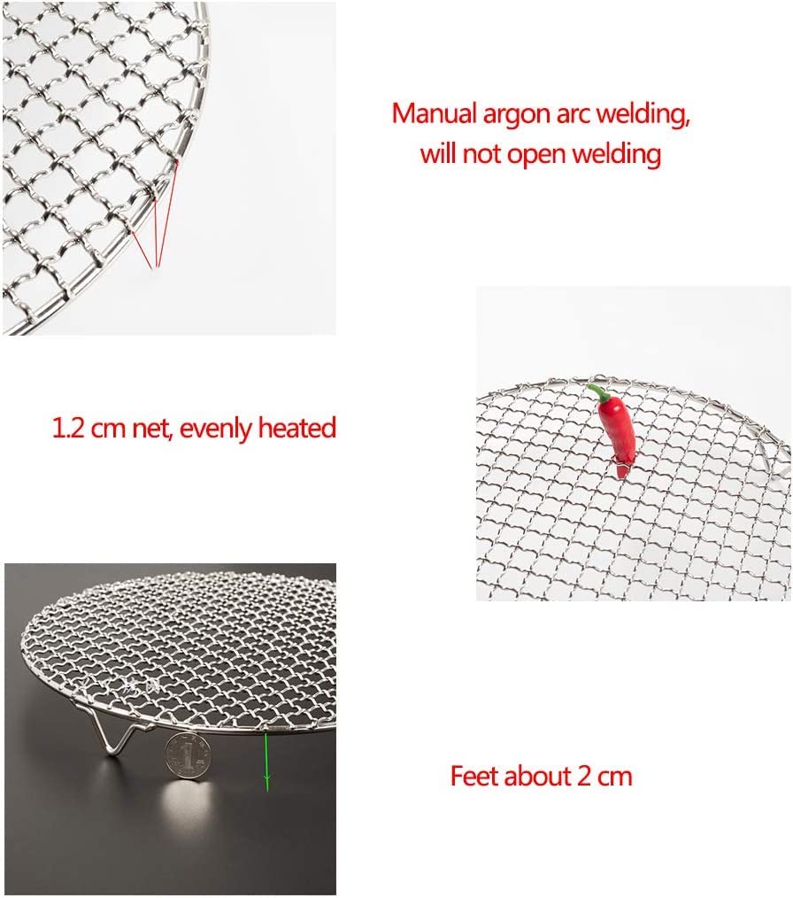 304 Stainless Steel Cooling Rack for Baking - 7 Inch Round, Heat Resistant & Rust Proof - Perfect for Cookies, Cakes, Bread Cooling & Roasting Racks