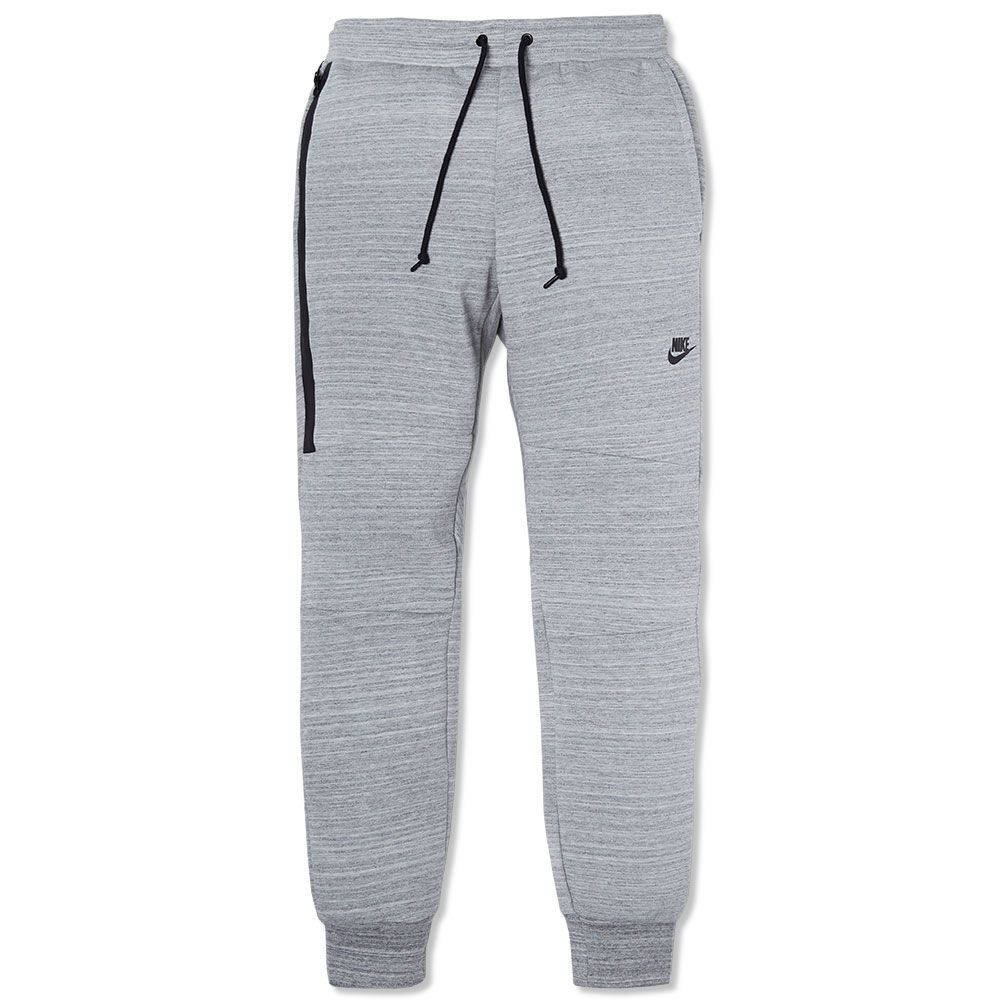 Nike Tech Fleece Jogger Pants for Men - Grey Heather & Black (Medium) - Comfortable Athletic Sweatpants for Running, Gym & Casual Wear