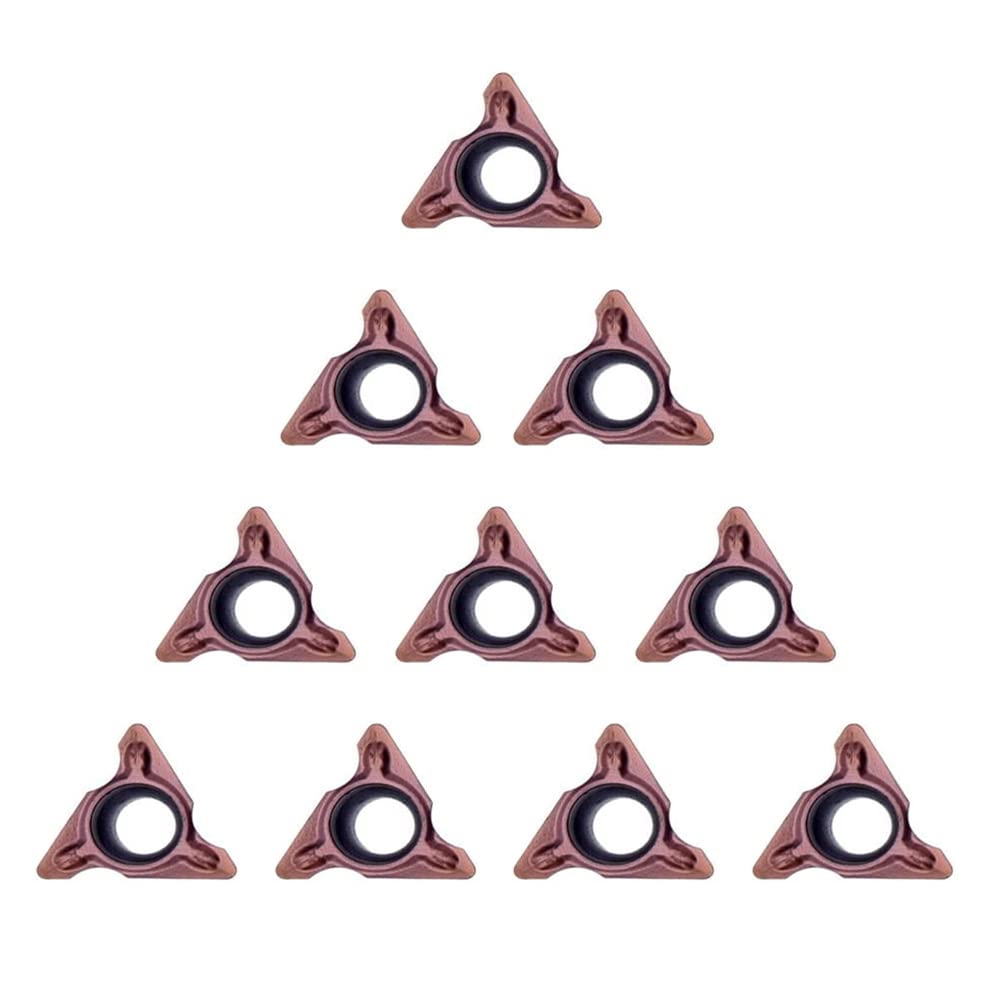 10-Piece Tungsten Alloy Round Angle Insert Set for Mini Chamfering & Lathe Turning Tools - Perfect for R Angle Machining & Metalworking Projects
