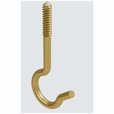 Stanley N274-936 Heavy Duty Ceiling Hook - 50 lb Weight Capacity, Zinc Plated Steel, Rust Resistant - Perfect for Hanging Plants, Lights & Home Decor in Living Room, Bedroom or Outdoor Spaces