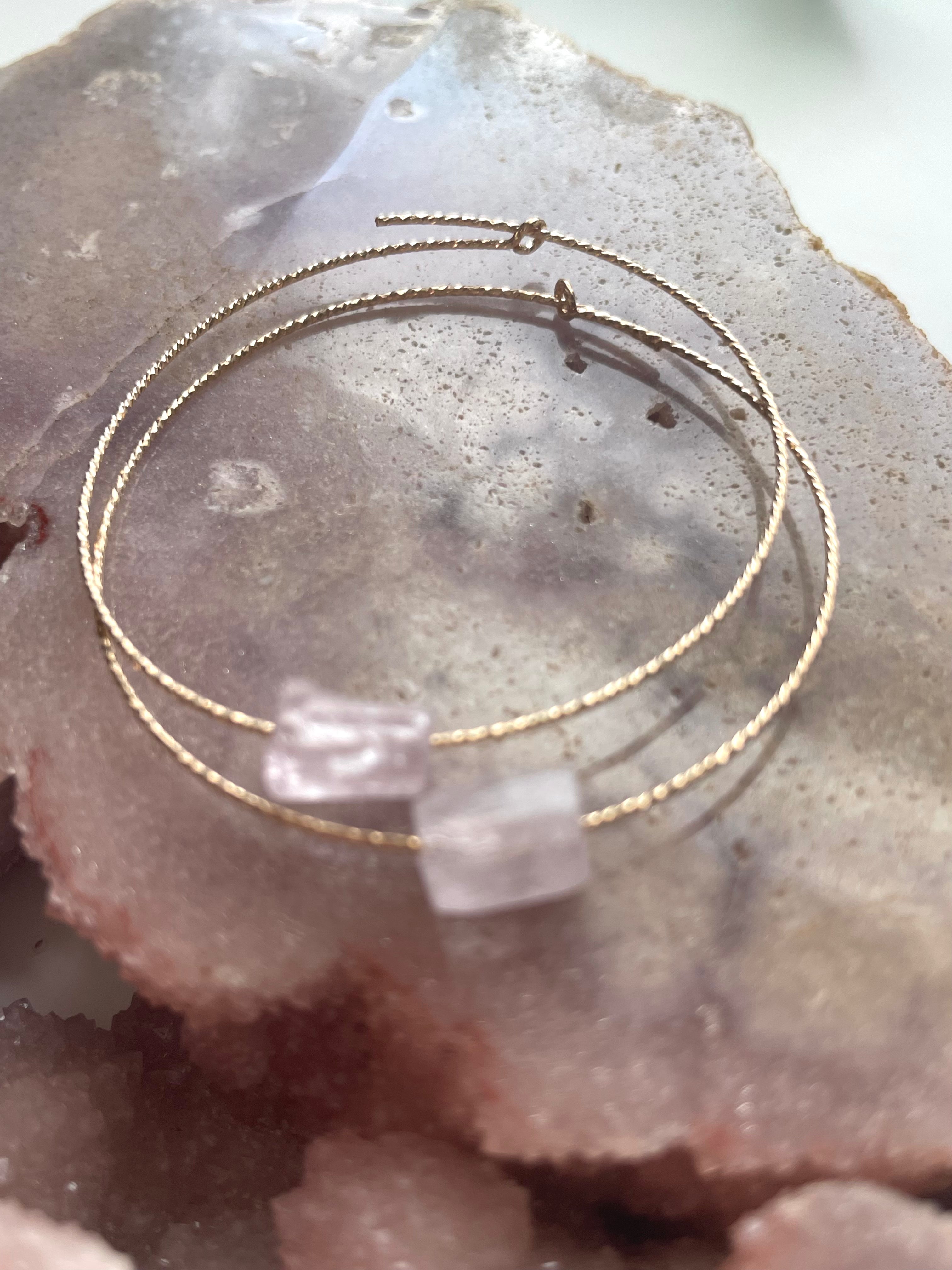 Elegant Kunzite Hoop Earrings for Women - 925 Sterling Silver Pink Gemstone Jewelry - Perfect for Weddings, Parties & Everyday Wear