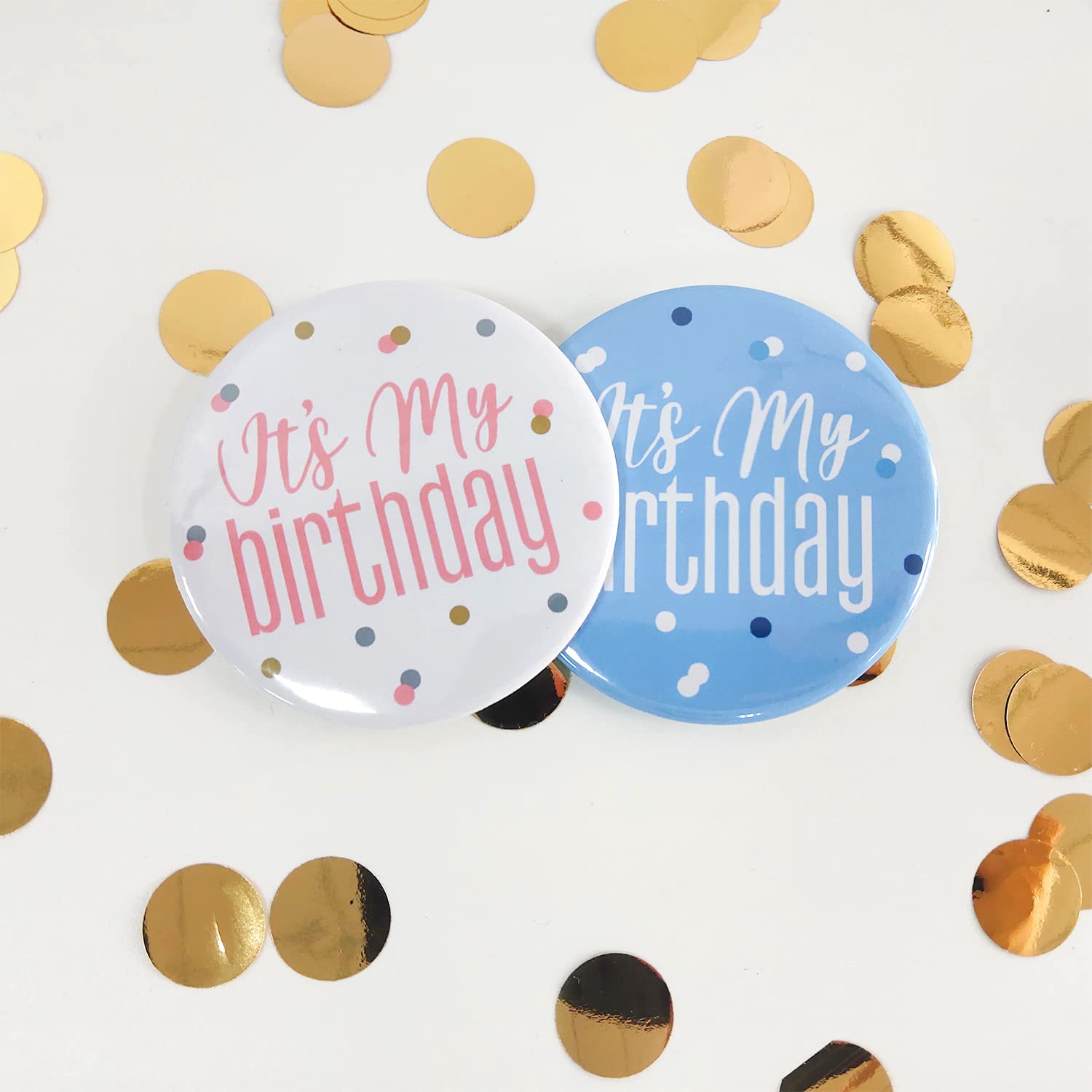 Birthday Girl Pin Badges - Tinplate Party Favors for Girls Birthday Party Supplies - Perfect for Birthday Celebrations, Party Decorations & Gift Giving