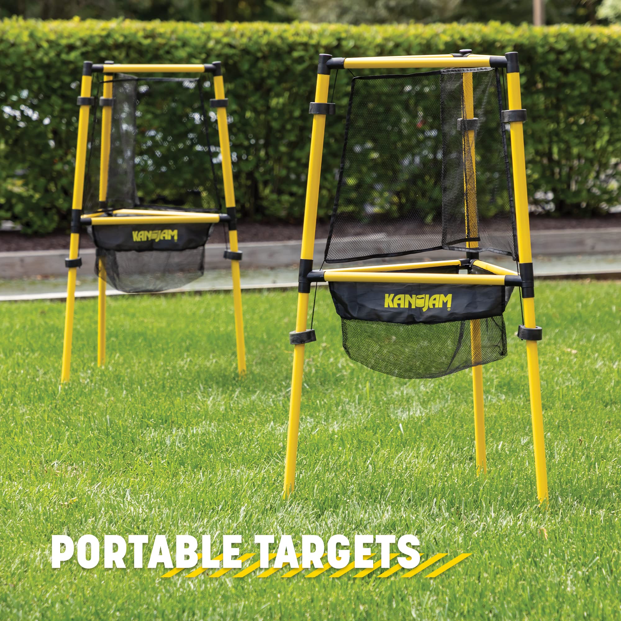 Kan Jam Ultimate Disc Golf Set - Includes 1 Disc Golf Disc & 2 Basket Retrievers - Portable Outdoor Frisbee Golf Game with Carry Bag for Backyard, Park & Beach Fun