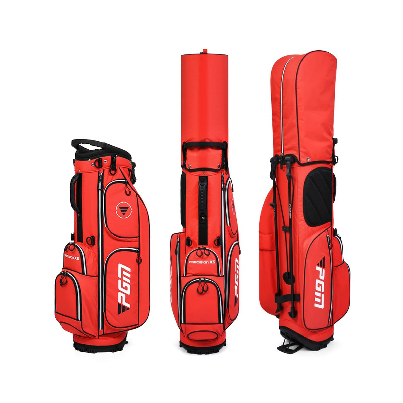 PGM Golf Stand Bag with 5-Way Divider - Lightweight Waterproof Golf Bag with Adjustable Strap & Stand - Durable Golf Club Cart Bag for Men & Women - Perfect for Driving Range & Course Play