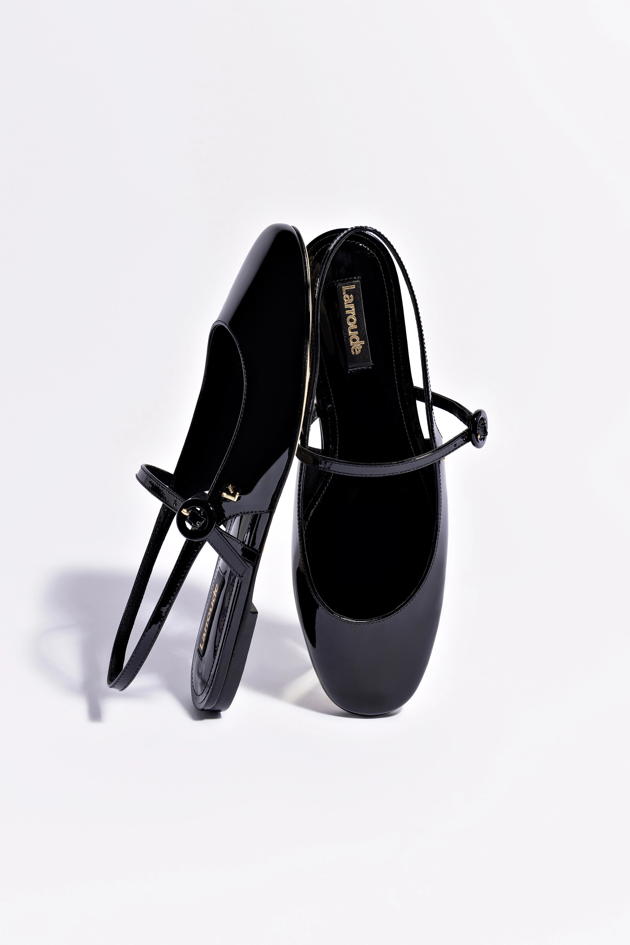 Georgina Ballet Flat - Black Patent Leather Shoes for Women | Comfortable & Stylish for Work, Office, and Casual Wear