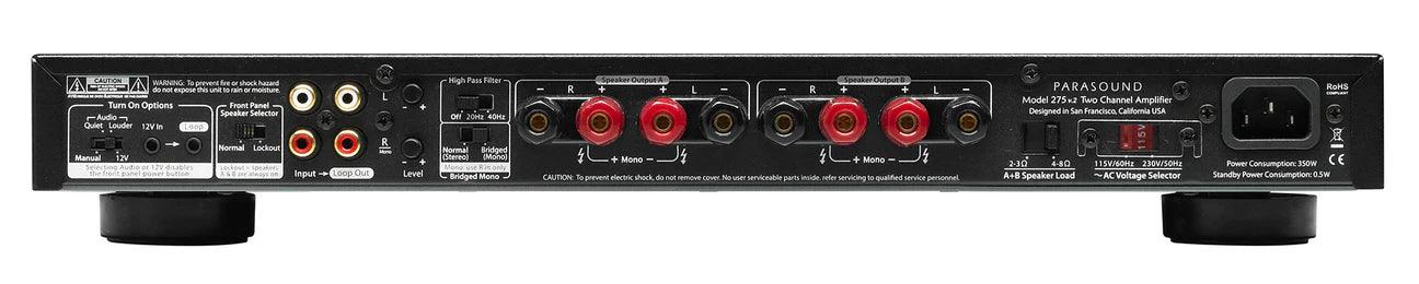 Parasound NC 275v2 High-Performance Stereo Power Amplifier - Perfect for Home Theater & Audiophile Music Systems