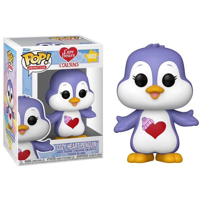 Care Bears Cousins Cozy Heart Penguin Pop! Vinyl Figure Collectible Toy - Perfect for Kids' Birthday Gifts, Christmas Presents & Pop Culture Collections [1803]