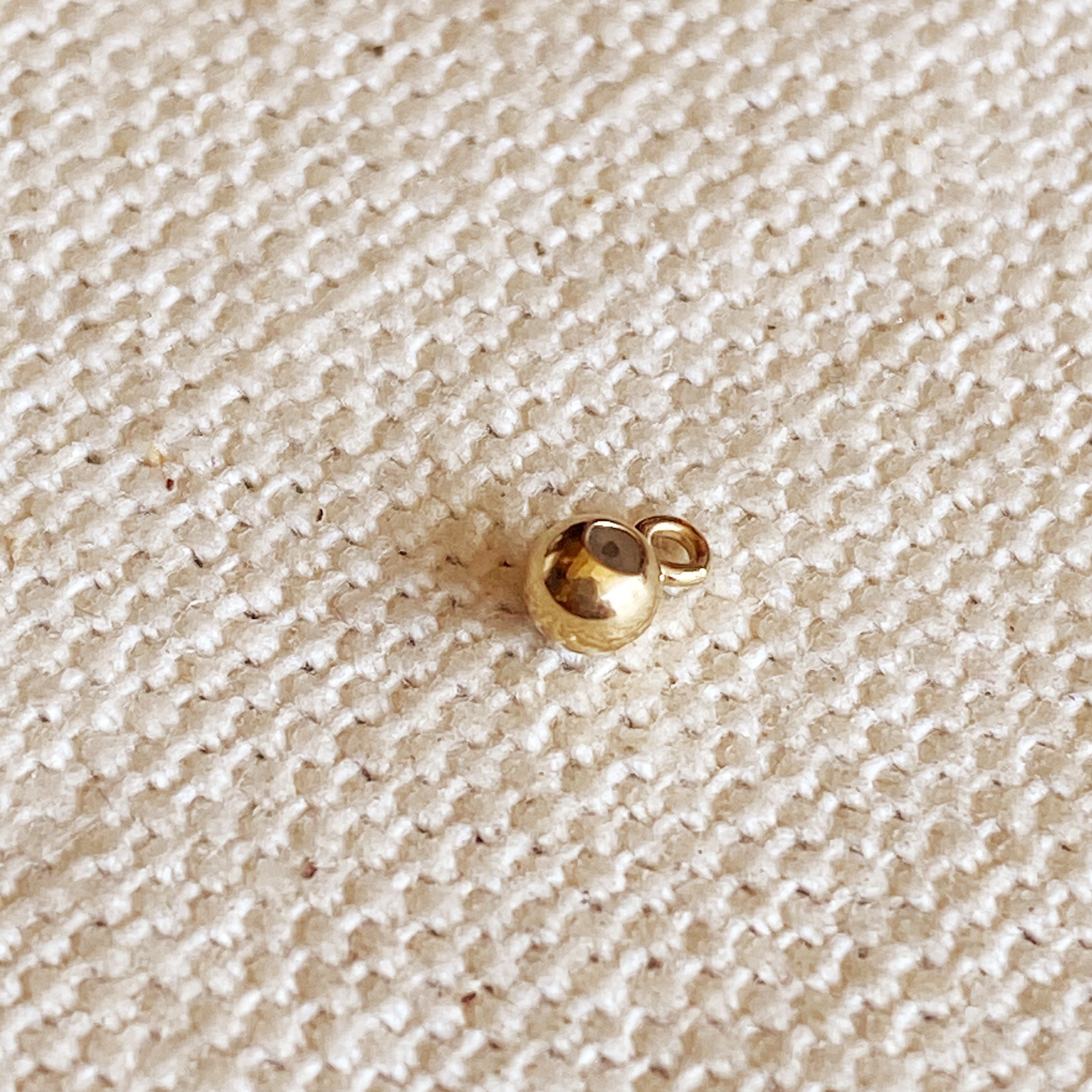 14K Gold Filled 3mm Bead Necklace with Closed Ring - Elegant Jewelry for Women, Perfect for Everyday Wear, Gifts & Special Occasions