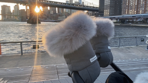 7 AM Enfant WarMMuffs Tundra Stroller Gloves - Winter Baby Stroller Mittens for Cold Weather, Windproof & Waterproof for Newborn to Toddler - Perfect for Strolls, Shopping & Outdoor Adventures