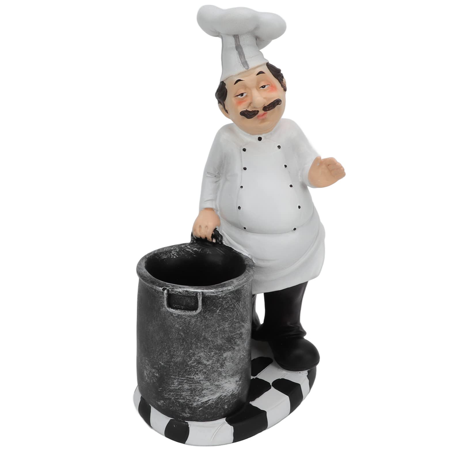 Chef Statue Resin Kitchen Figurine for Home & Restaurant Decor