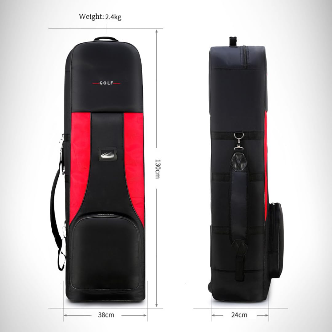 **Foldable Thick Golf Travel Bag with Wheels & Handle - Large Capacity Airline Approved Golf Club Cover for Easy Transport (Perfect for Air Travel & Golf Trips)**