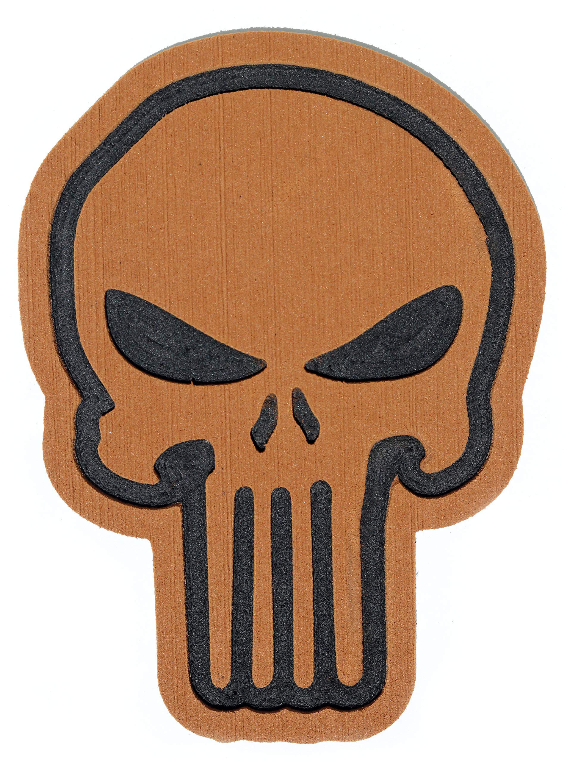 Snowboard Stomp Pad with Sniper Skull Design - Non-Slip Grip for Snowboard Boots - Durable Brown Traction Pad for Enhanced Control - Perfect for All-Mountain, Freestyle & Backcountry Riding