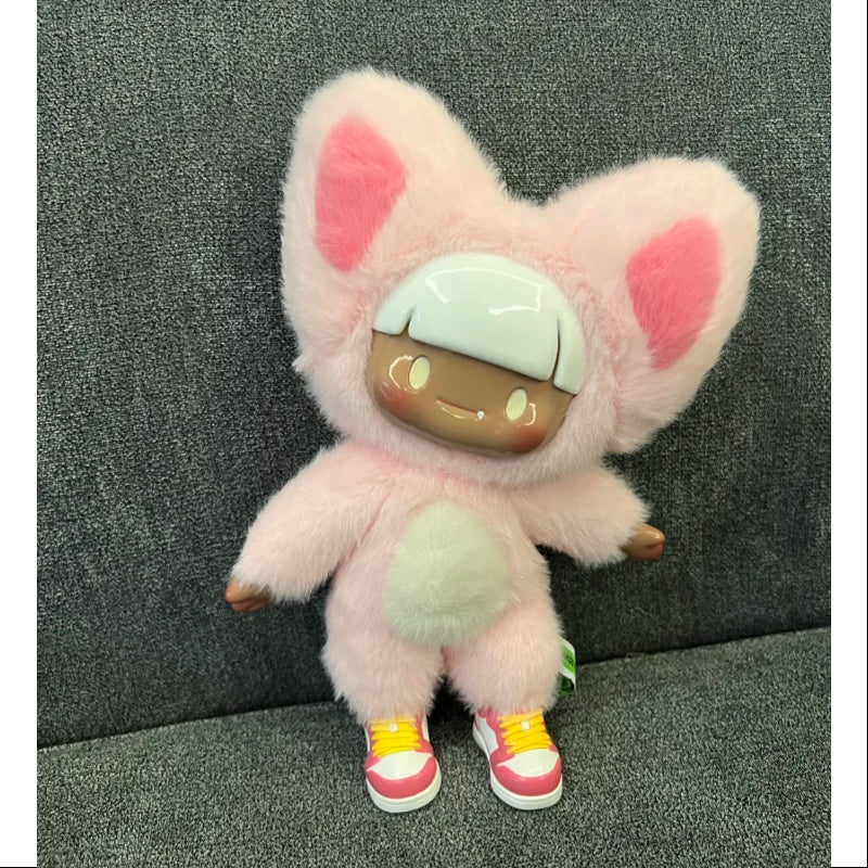 Adou Yummy Plush Series Chocolate Strawberry Bean - Soft Stuffed Animal Toy for Kids, Cute Collectible Gift for Valentine's Day, Birthday & Home Decor