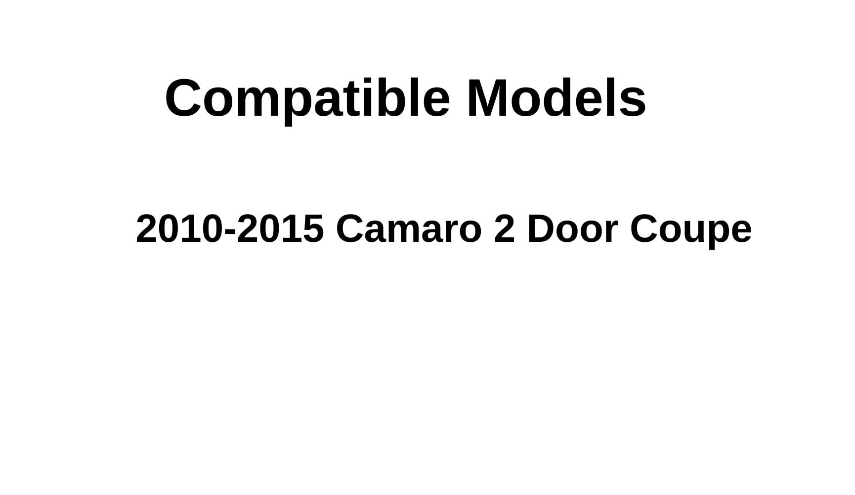 Chevrolet Camaro 2010-2015 Driver Side Window Glass Replacement - Left Door Glass for 2 Door Coupe Models | Perfect for Auto Repair & Window Replacement