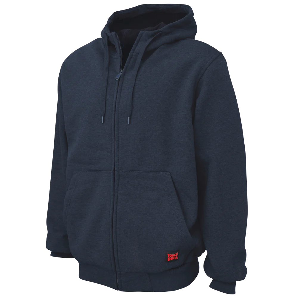 Tough Duck WJ21 Heavy Duty Zip Hoodie for Men - Durable Workwear for Construction, Outdoor & Cold Weather Activities