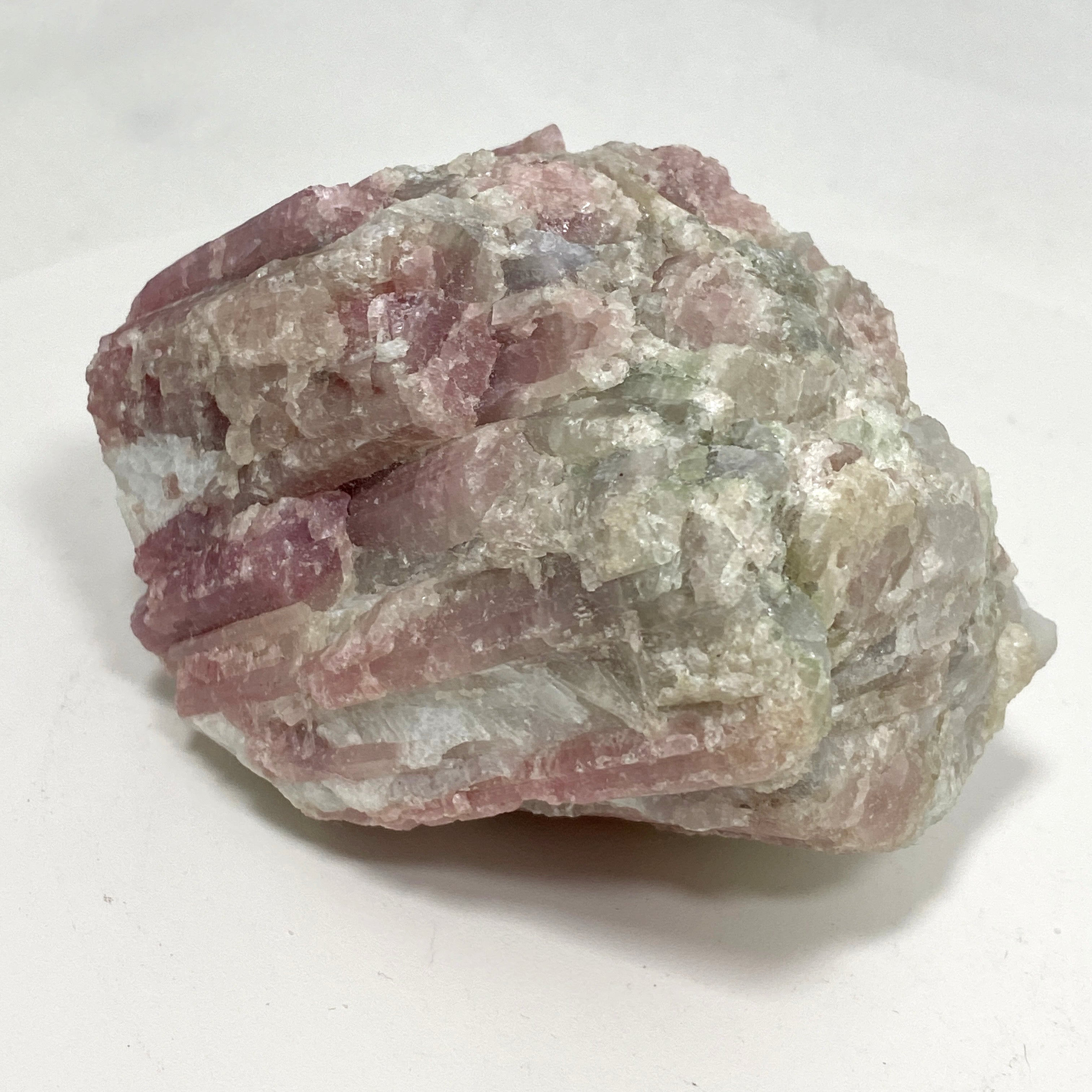 Natural Pink Tourmaline on Quartz Crystal - PTQ 04 Specimen for Mineral Collectors, Healing Crystals & Home Decor | Perfect for Meditation, Reiki & Display Cases