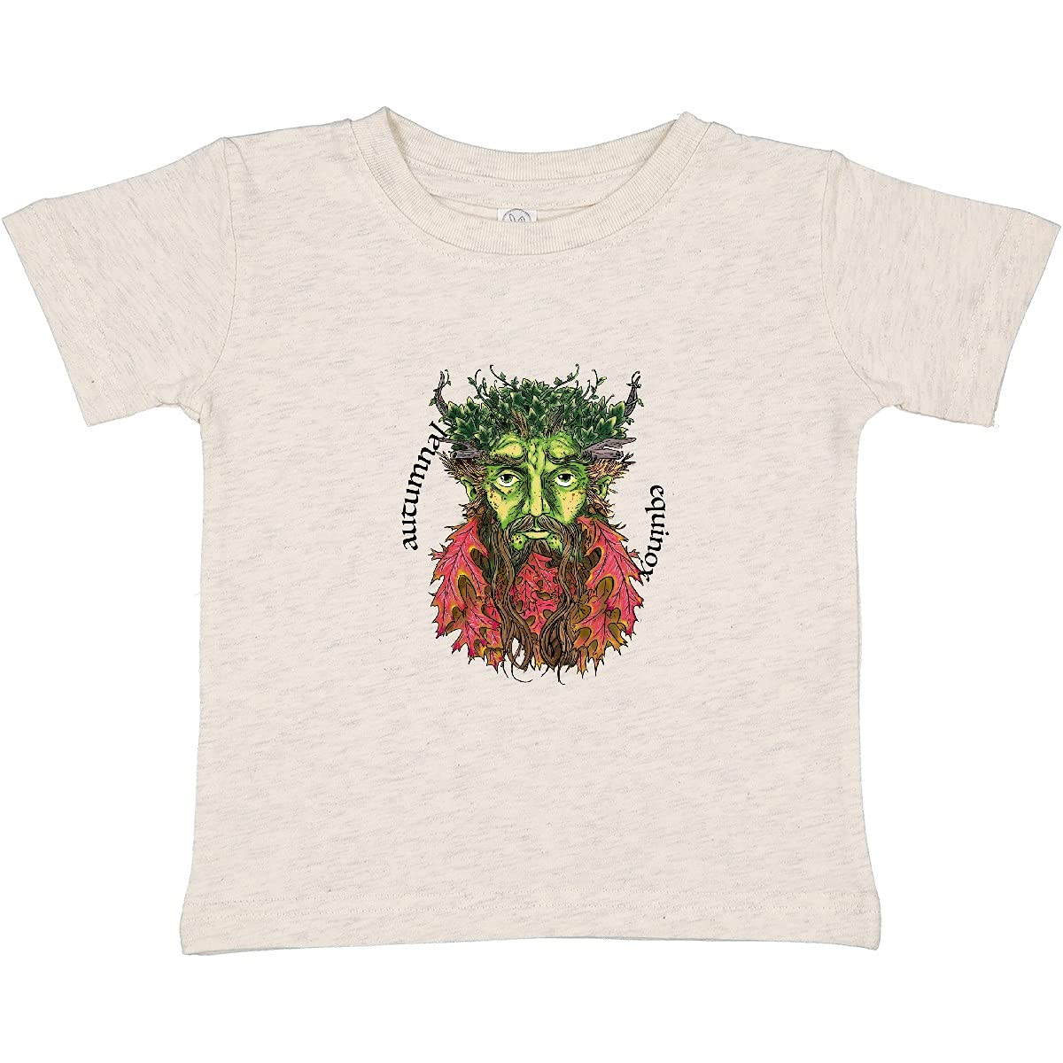 Inktastic Autumnal Equinox Green Man Fall Baby T-Shirt | Cute Seasonal Outfit for Infants & Toddlers | Perfect for Halloween, Thanksgiving & Autumn Photoshoots