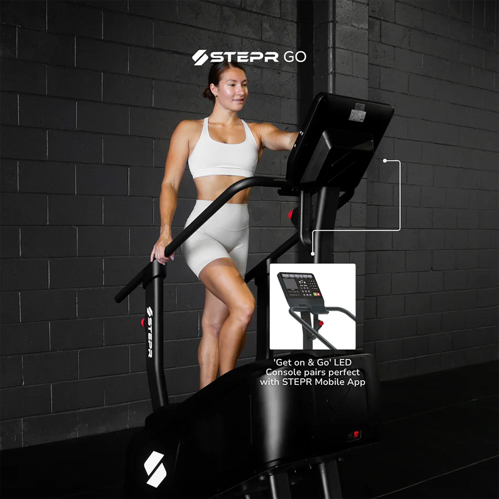 STEPR GO Stair Climber - Portable & Foldable Step Machine for Home Workout - Perfect for Cardio, Leg & Glute Training - Ideal for Small Spaces & Apartment Fitness