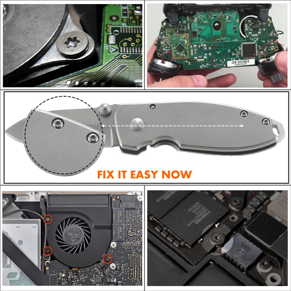 T6 Torx Security Screwdriver Set - Premium T6H Screwdriver for Apple Mac Mini, Xbox Controller, Oakley Juliet Sunglasses & Electronics Repair | Perfect for DIY Fixes, Small Device Maintenance & Tech Toolkits