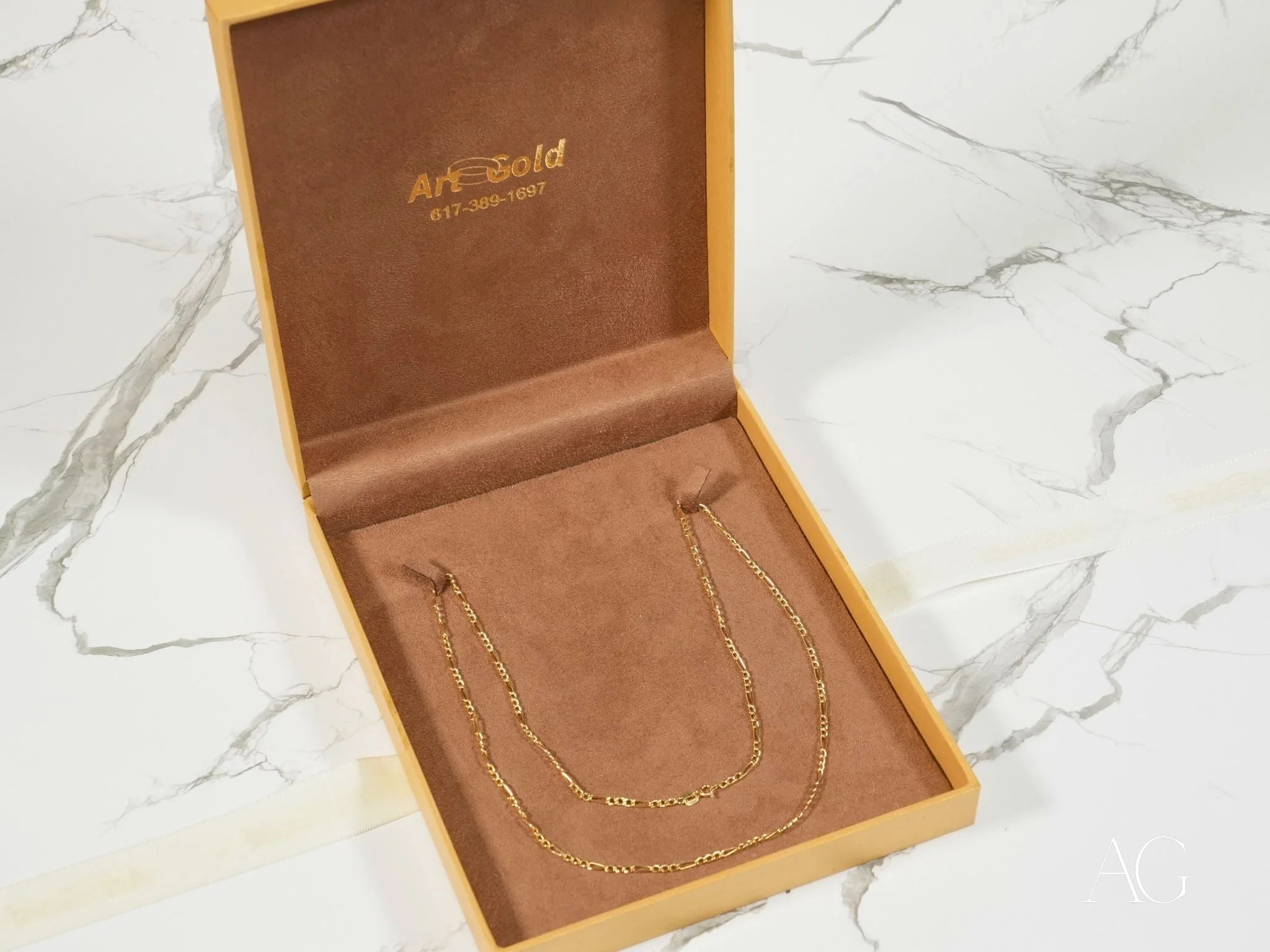 18K Gold Figaro Chain for Men & Women - Timeless Elegant Jewelry for Everyday Wear, Gifts & Special Occasions