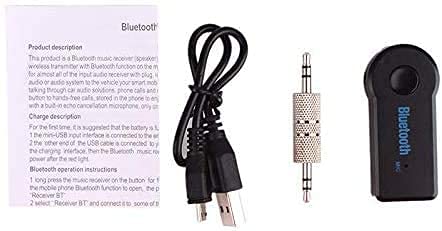 Bluetooth 5.0 Receiver Wireless Audio Adapter - 3.5mm AUX Jack for Car Stereo, Wired Headphones & Home Speakers | Smartphone & Tablet Compatible with Hands-Free Mic | Perfect for Commuting, Home Entertainment & Office Use