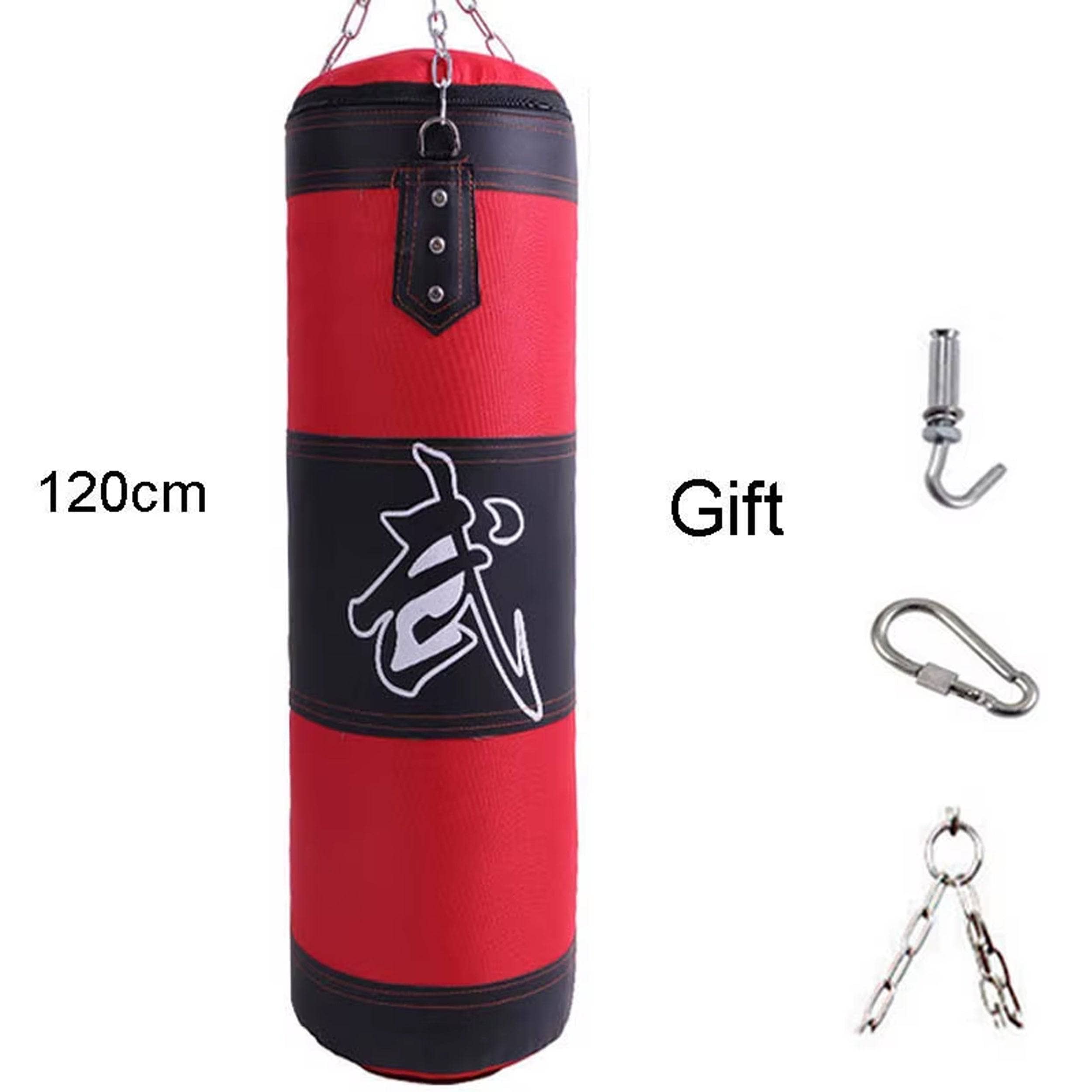 Red Blitz Muay Thai Boxing Punching Bag for MMA, Kickboxing & Fitness Training - Heavy Duty Training Equipment for Home Gym & Martial Arts Practice