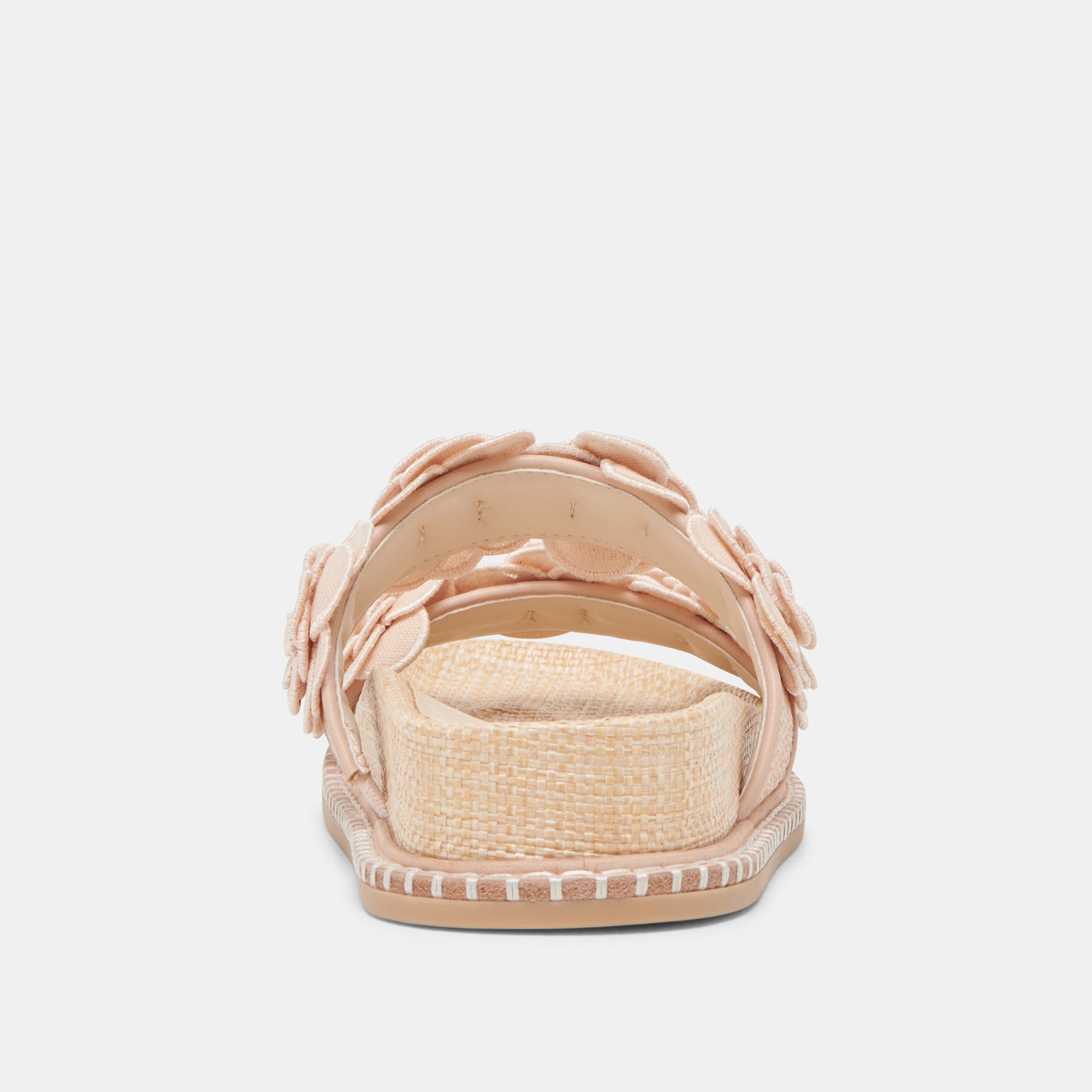 SHERLA Women's Praline Raffia Sandals - Comfortable Beach Slides for Summer, Vacation, and Outdoor Wear