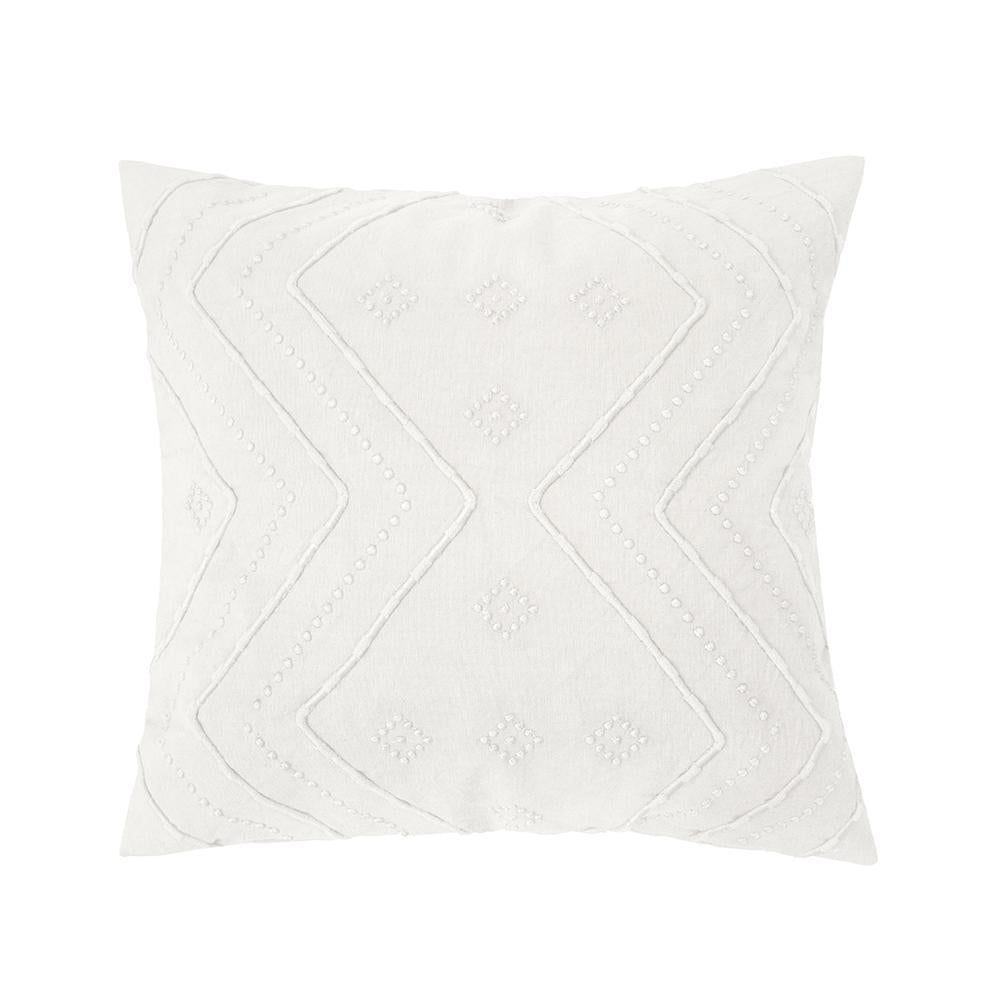 Premium Durack Cushion 45x45cm (18x18 Inches) - Soft Ivory Decorative Throw Pillow for Sofa, Bed & Home Decor - Breathable Cotton Cover with Hidden Zipper - Perfect for Living Room, Bedroom & Outdoor Furniture