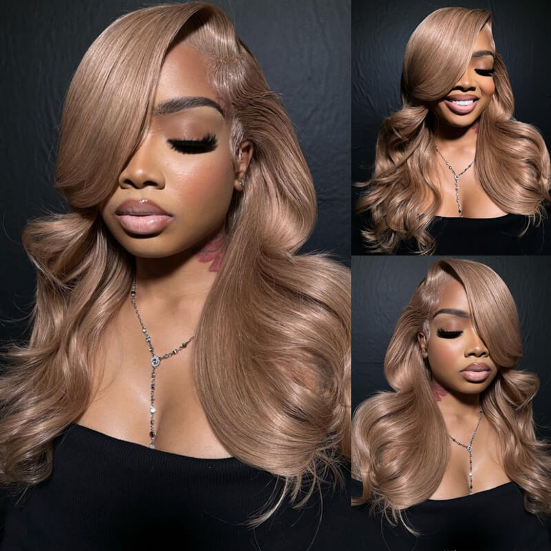Light Flaxen Brown Body Wave