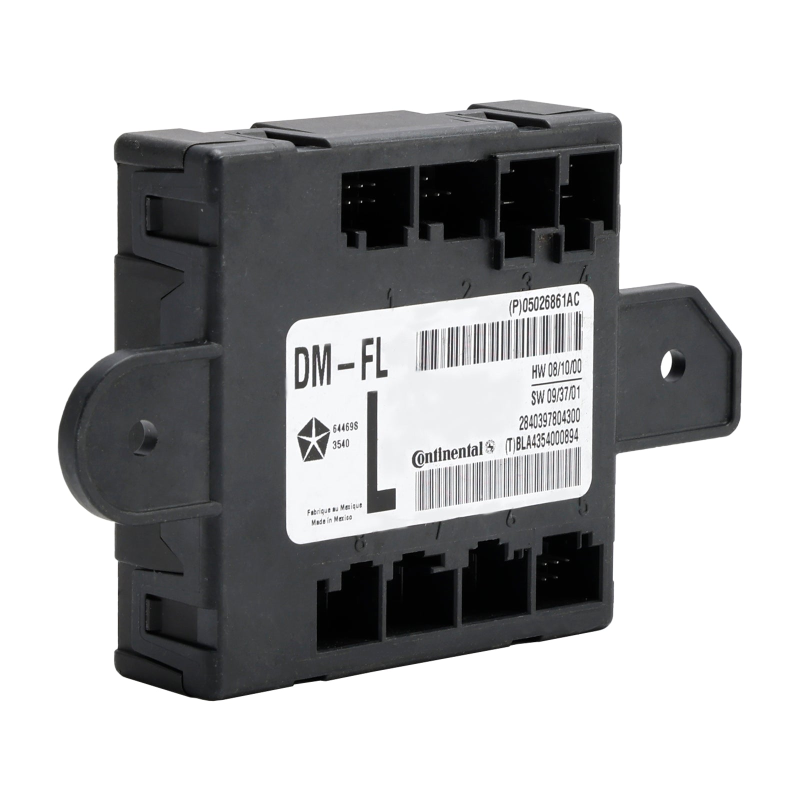 05026861AC Front Left Driver Door Control Module Compatible with Dodge Chrysler 2007-2020 Models | Power Window & Lock Repair Part | Perfect for Jeep Cherokee, Ram 1500, Dodge Charger & More