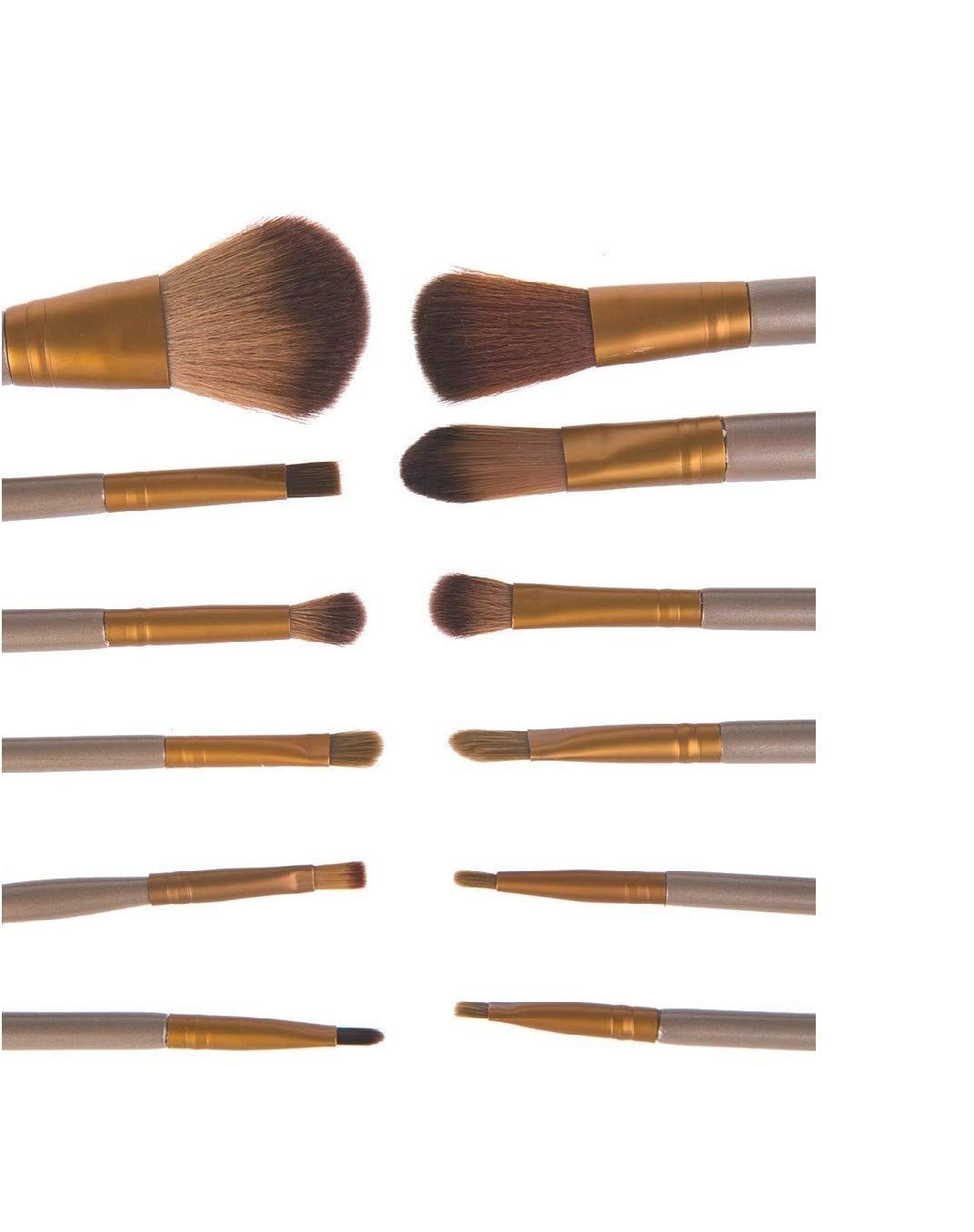 Premium 12-Piece Makeup Brush Set with Silver Storage Box - Soft Bristles for Foundation, Blending, Contouring - Perfect for Professional Makeup Artists & Home Use