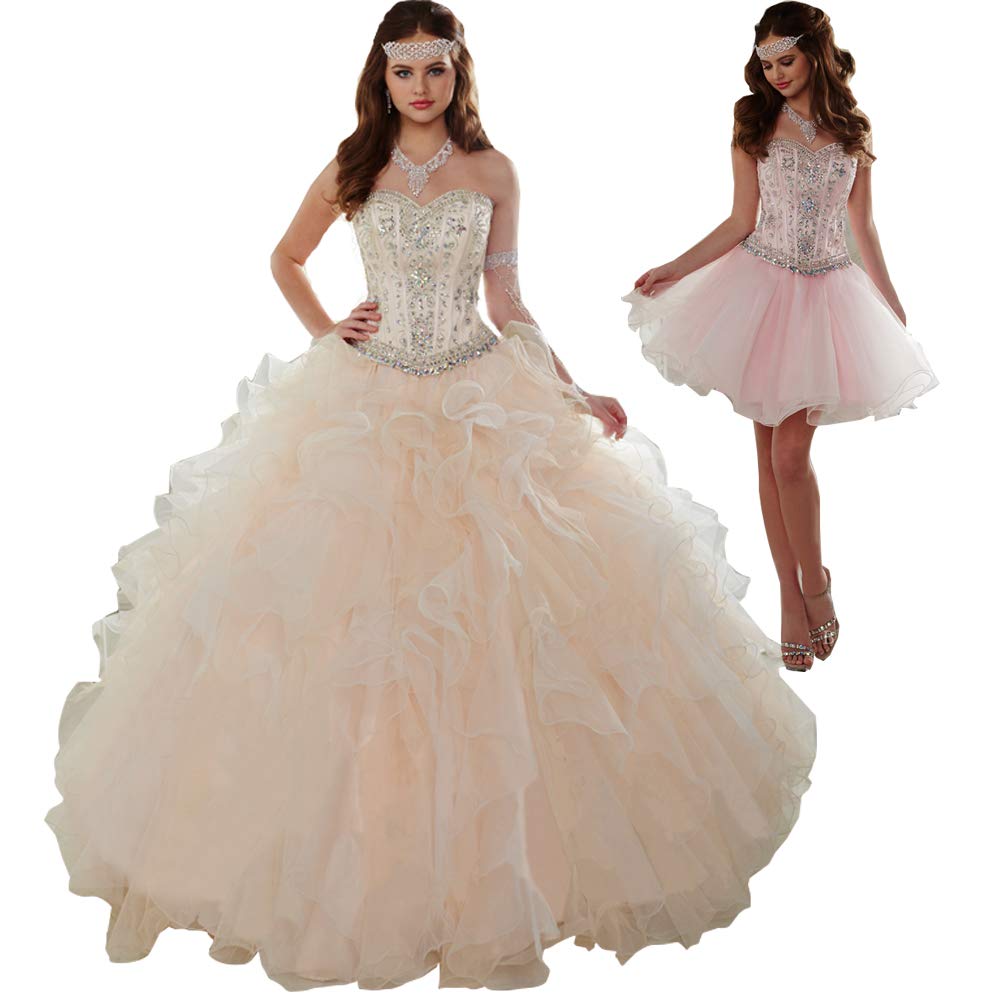 Elegant Plus Size Organza Quinceanera Dresses with Ruffle Details - Women's Prom Ball Gowns for Weddings, Parties & Special Occasions