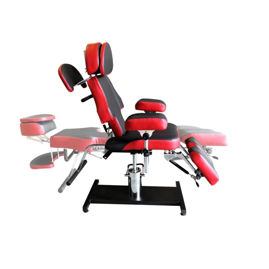 Premium Adjustable Hydraulic Tattoo Chair - Professional Tattoo Artist Stool with Ergonomic Design & Smooth Height Adjustment - Perfect for Tattoo Studios, Body Art Shops & Permanent Makeup Clinics