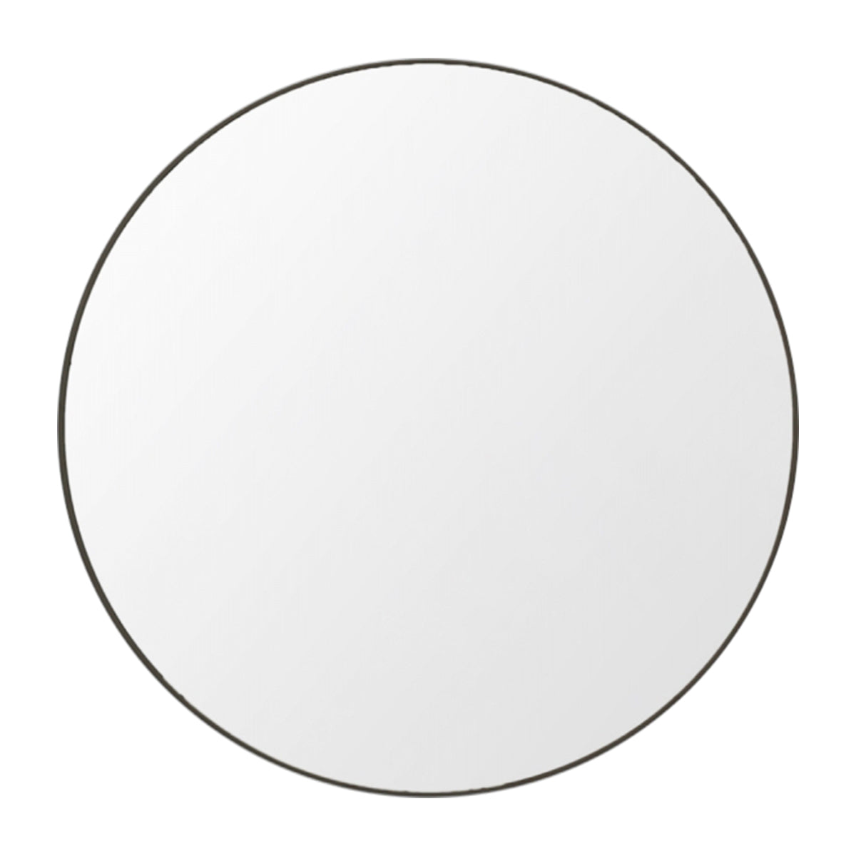 Flynn Round Mirror - 24 Inch Black Wall Mirror for Living Room, Bedroom, Bathroom - Decorative & Functional Home Decor