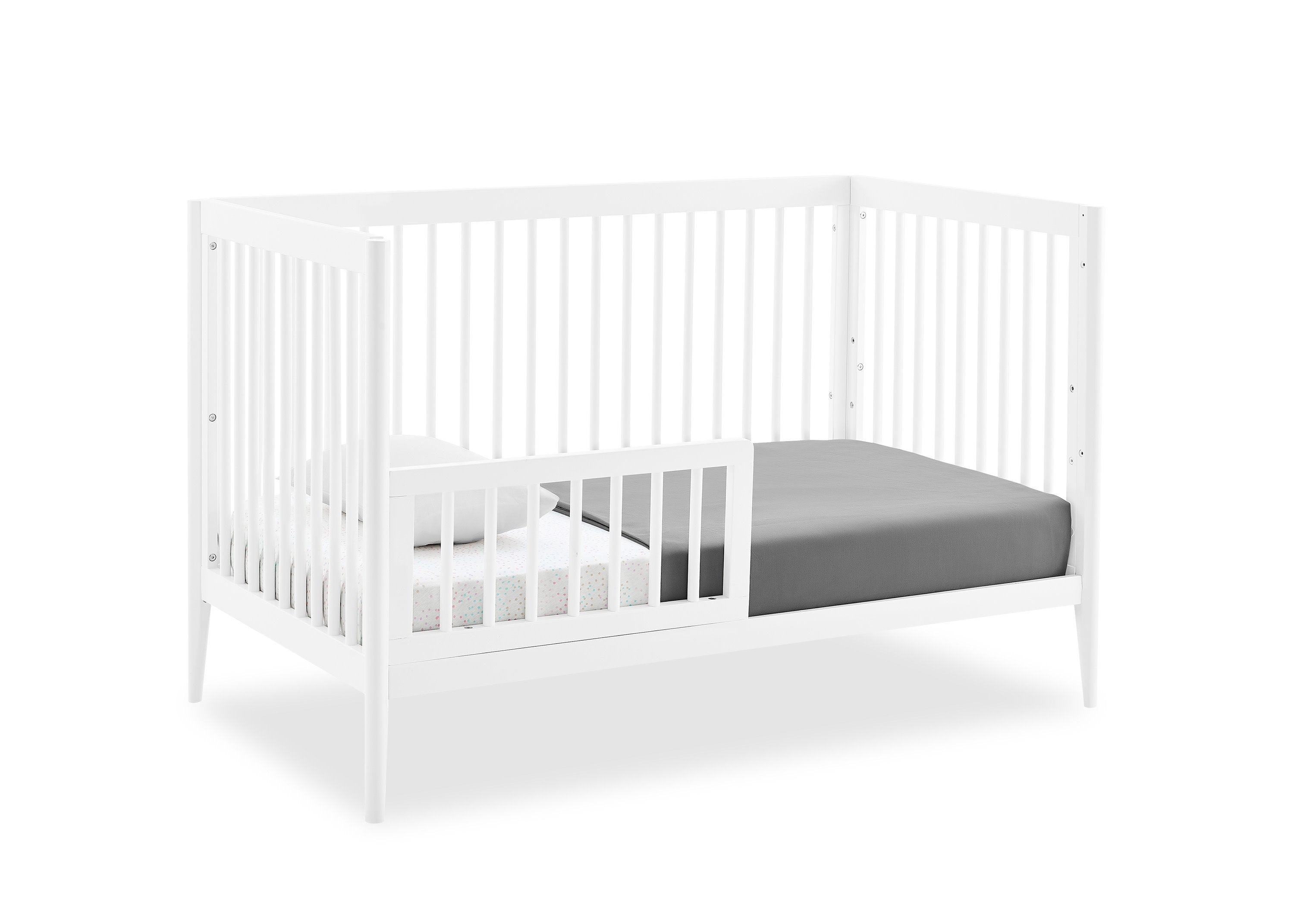 Casey 6-in-1 Convertible Baby Crib - Toddler Bed, Daybed & Full-Size Bed - Safe Nursery Furniture for Newborn to Adult - Perfect for Nursery, Bedroom & Guest Room