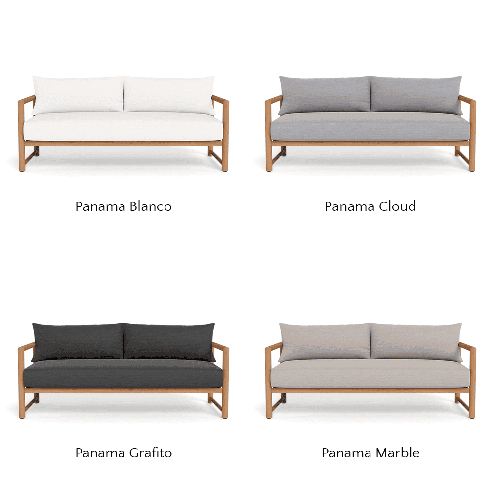 Premium Breeze XL Teak Outdoor 2-Seater Sofa - Weather-Resistant Patio Furniture for Garden, Poolside & Backyard Relaxation