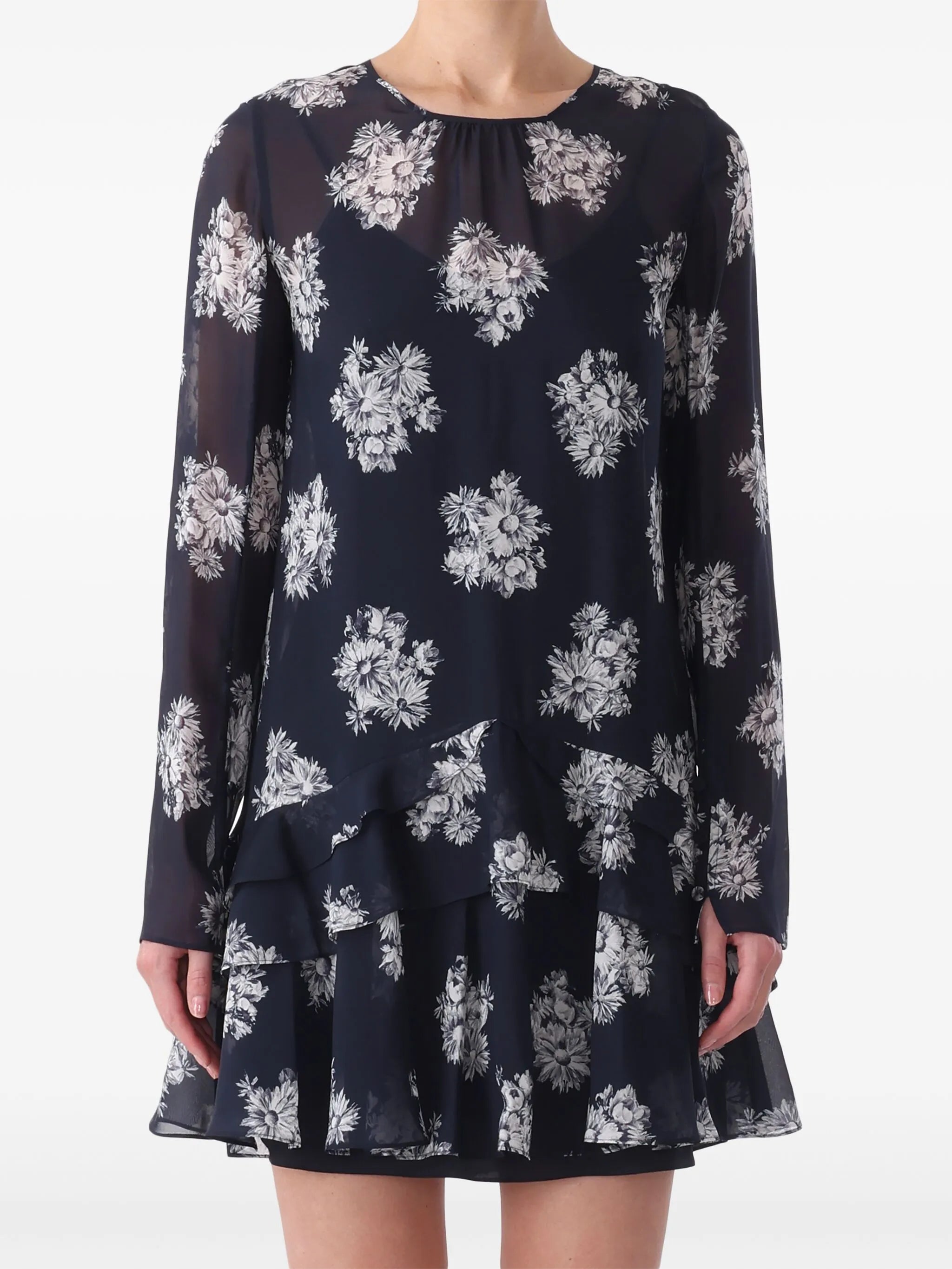 Jason Wu Ruffle Detail Mini Dress Size 12 NWT - Elegant Cocktail Party & Wedding Guest Outfit