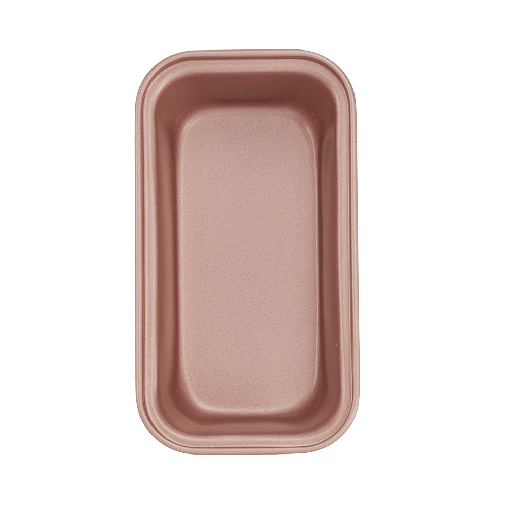 Rose Gold Mini Loaf Pan 15.5cm (6.1 Inch) - Nonstick Baking Pan for Air Fryer & Oven - Perfect for Mini Breads, Cakes & Desserts