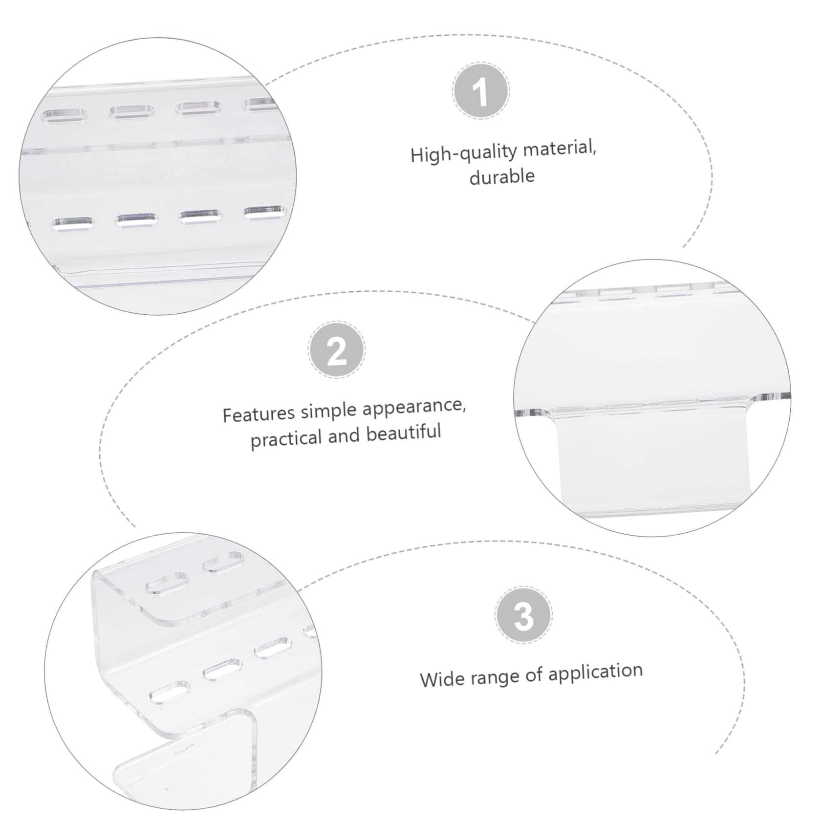 6 Pcs Acrylic Eyelash Tweezer Holder - Storage Rack & Display Stand for Lash Extensions Tools - Perfect for Salon, Makeup Artists & Home Beauty Organizers